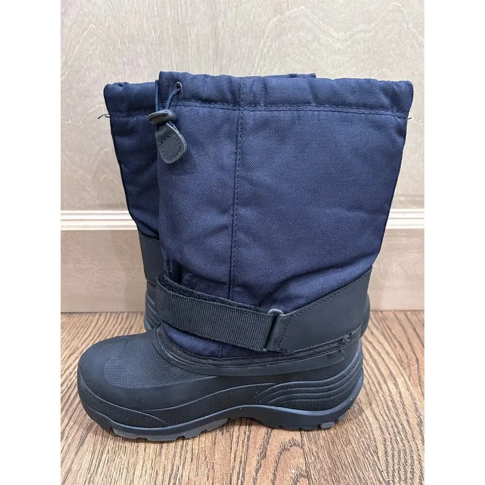 Kamik Boys Navy Rocket Waterproof Insulated Winter Snow Boots Size 3